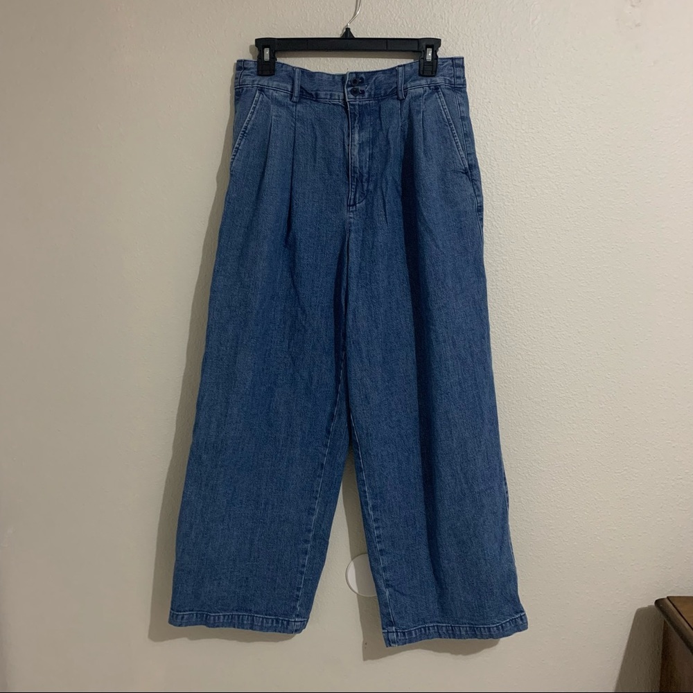 Madewell wide leg high rise jean